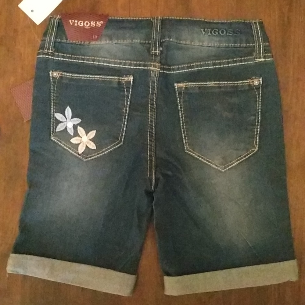 Vigoss Girls Jean Shorts Size 10 - Picture 5 of 6